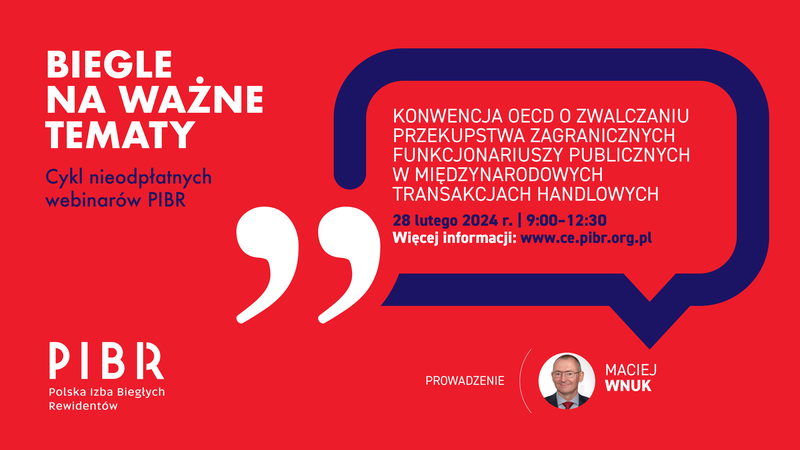 Obowiązek raportowania łapownictwa i przekupstwa | PIBR